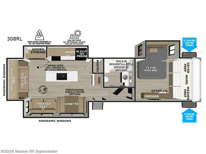 New 2026 Forest River Wildwood Heritage Glen 308RL available in Baird, Texas