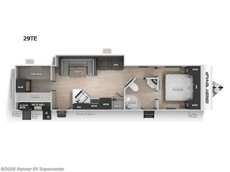 Used 2022 Forest River Cherokee Grey Wolf 29TE available in Baird, Texas