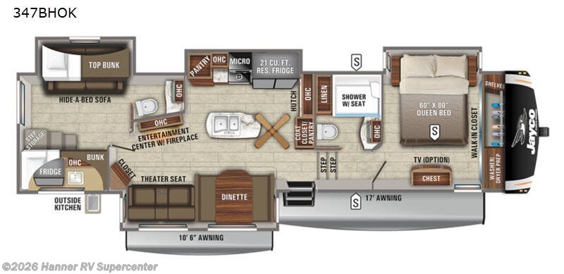 Used 2021 Jayco Eagle 347BHOK available in Baird, Texas