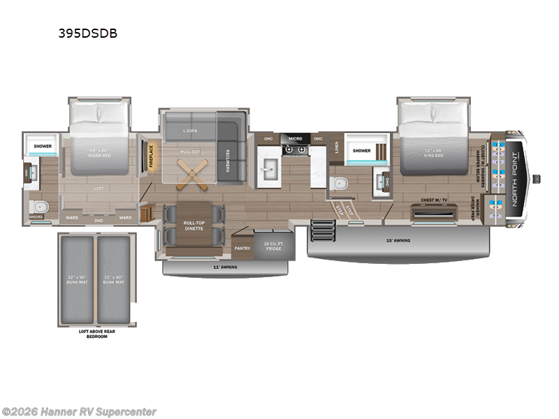 New 2027 Jayco North Point 395DSDB available in Baird, Texas