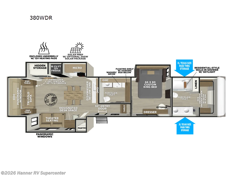 New 2027 Forest River Wildwood Heritage Glen 380WDR available in Baird, Texas