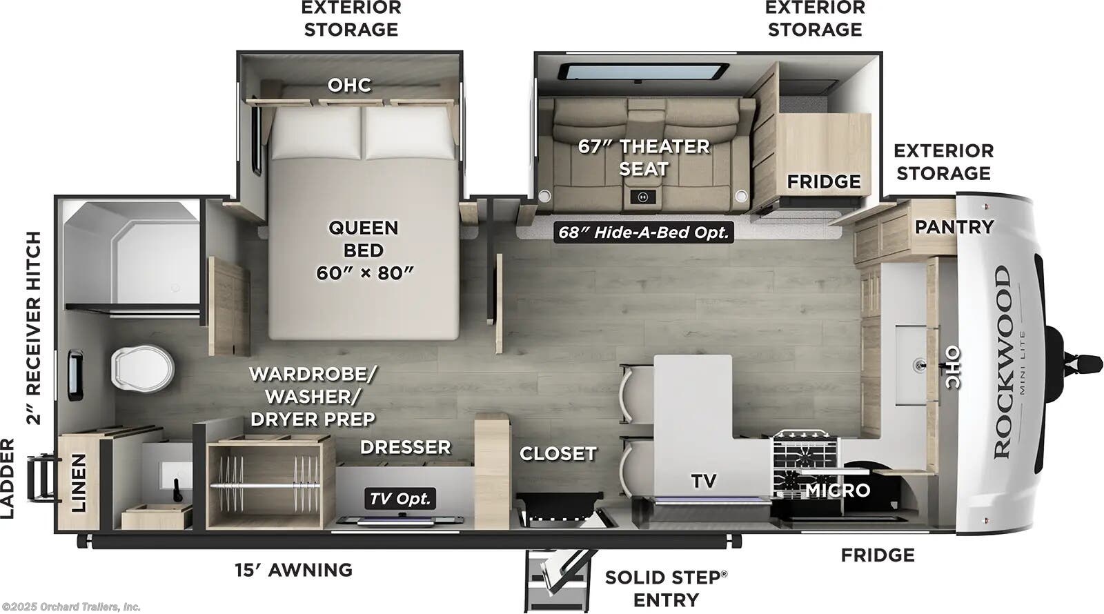 New 2026 Forest River Rockwood Mini Lite 2523MBR available in Whately, Massachusetts