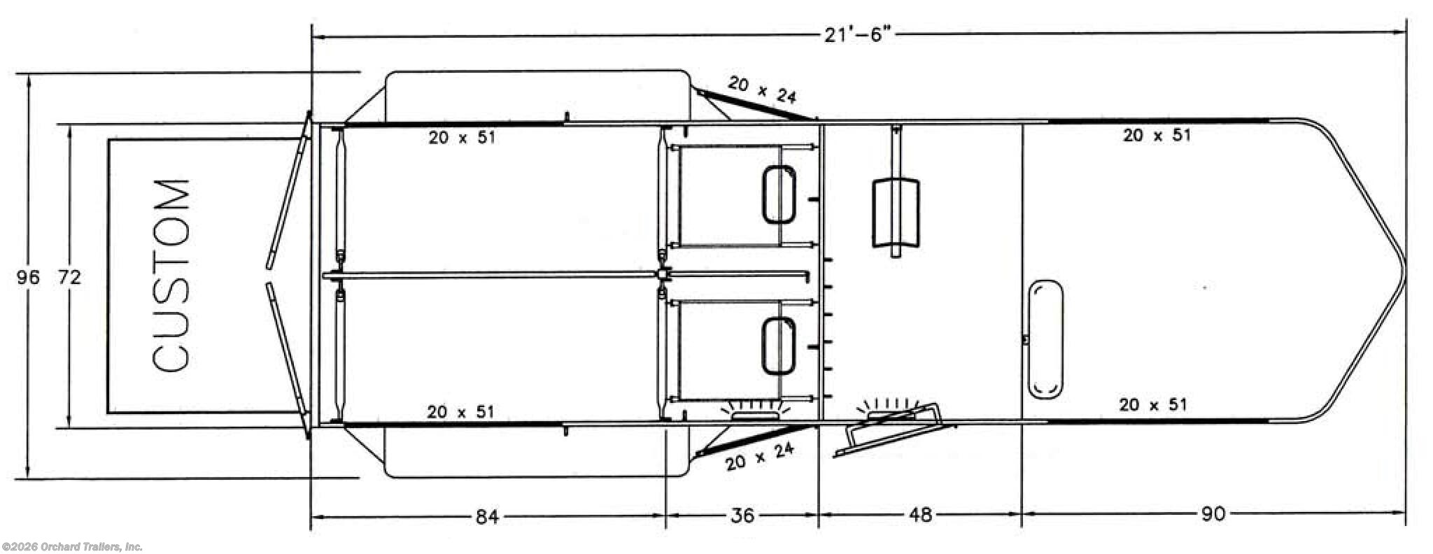 New 2027 Hawk Trailers  Model-110 Custom available in Whately, Massachusetts