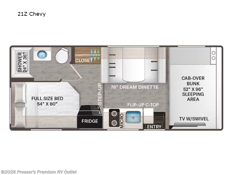 New 2026 Thor Motor Coach Four Winds 21Z available in Sturtevant, Wisconsin
