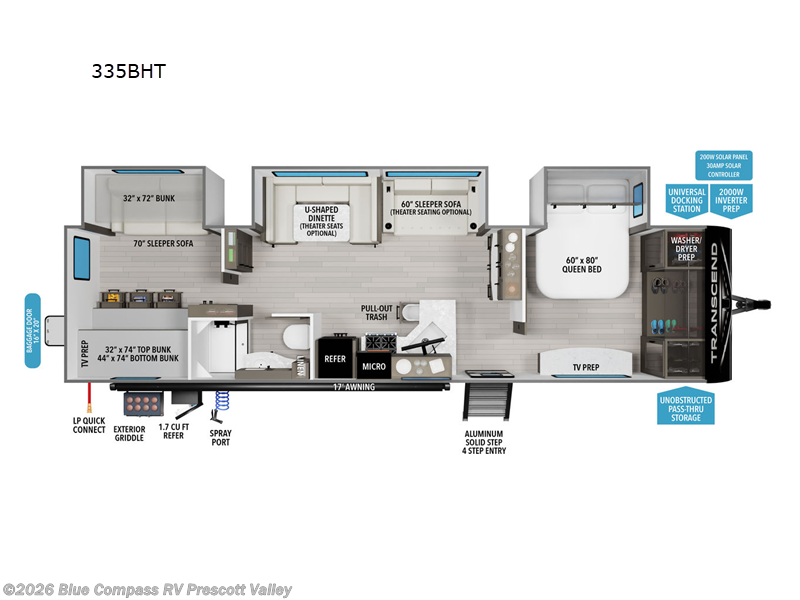 New 2025 Grand Design Transcend 335BHT available in Prescott Valley, Arizona