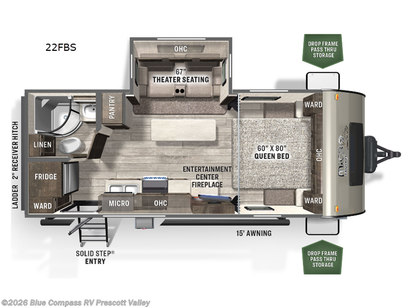 Used 2022 Forest River Flagstaff Micro Lite 22FBS available in Prescott Valley, Arizona