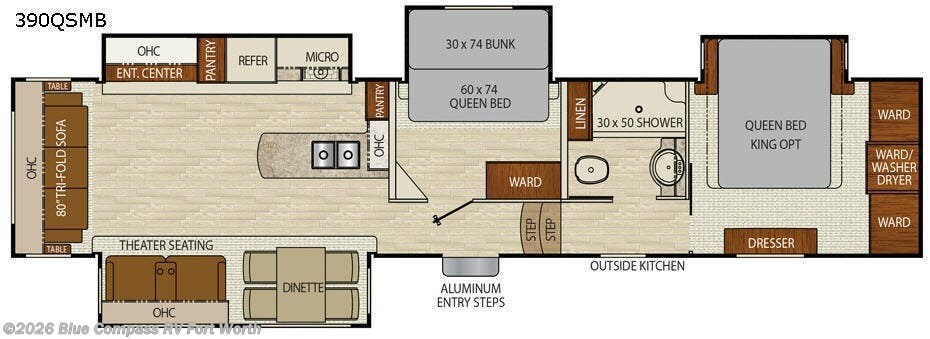 Used 2017 Coachmen Chaparral 390QSMB available in Fort Worth, Texas