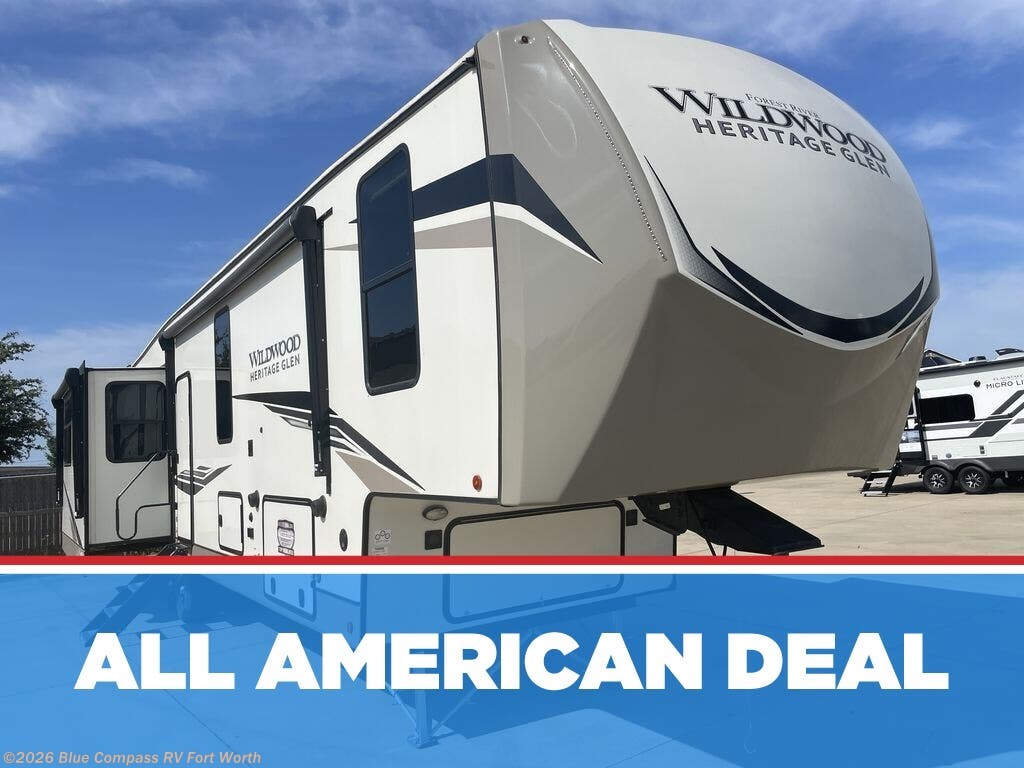 Used 2023 Forest River Wildwood Heritage Glen 369BL available in Fort Worth, Texas
