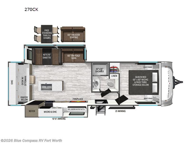 New 2027 Heartland North Trail 270CK available in Fort Worth, Texas
