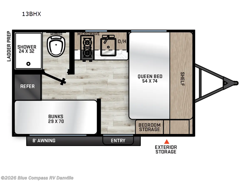 New 2026  Forest River Aurora Light 13BHX by Forest River from Blue Compass RV Danville in Ringgold, VA