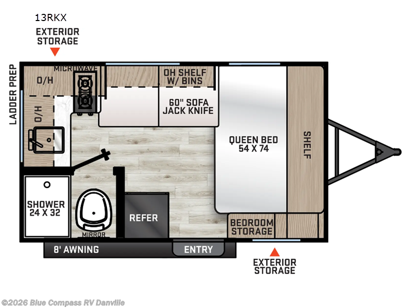 New 2026 Forest River Aurora Light 13RKX available in Ringgold, Virginia