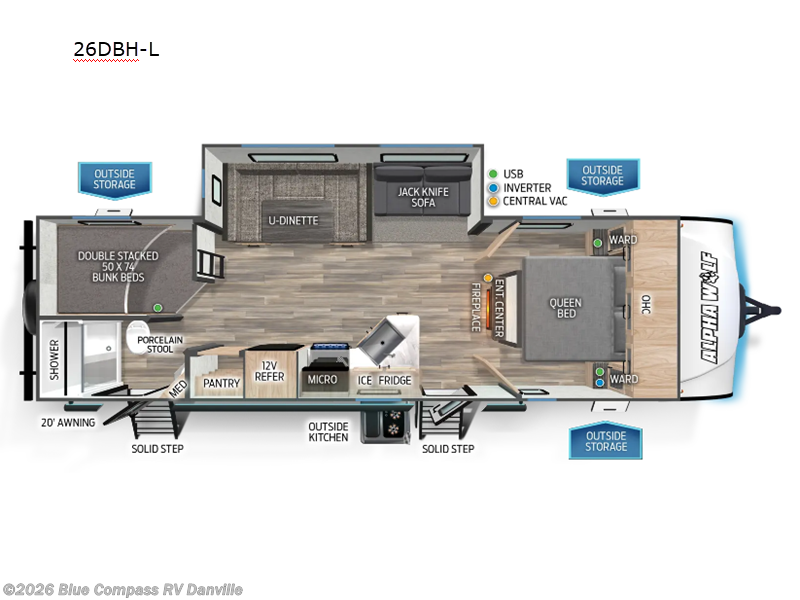 Used 2024 Forest River Cherokee Alpha Wolf 26DBH-L available in Ringgold, Virginia