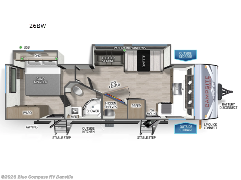 Used 2026 Forest River Campsite Ultra 26BW available in Ringgold, Virginia