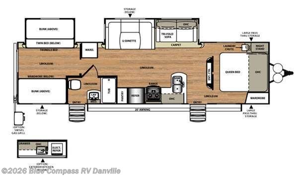 Used 2016 Forest River Wildwood Heritage Glen 312QBUD available in Ringgold, Virginia