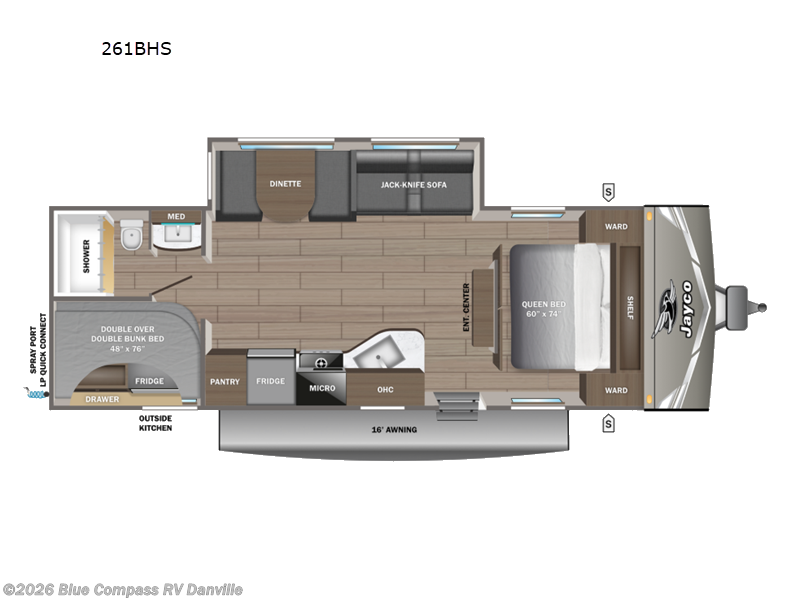 New 2027 Jayco Jay Flight 261BHS available in Ringgold, Virginia