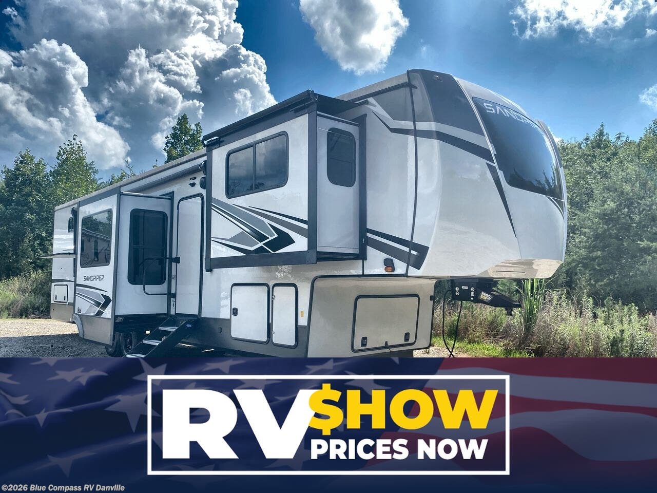 Used 2024 Forest River Sandpiper Luxury 391FLRB available in Ringgold, Virginia