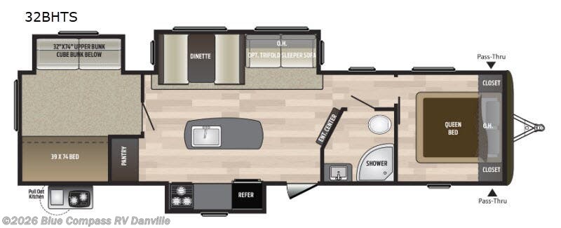 Used 2019 Keystone Hideout 32BHTS available in Ringgold, Virginia