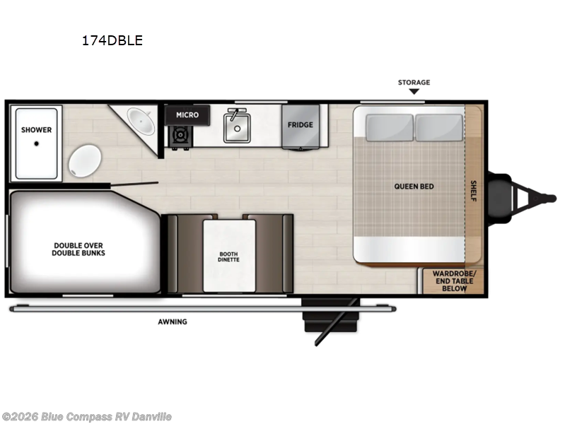 New 2027 Forest River Wildwood FSX 174DBLE available in Ringgold, Virginia