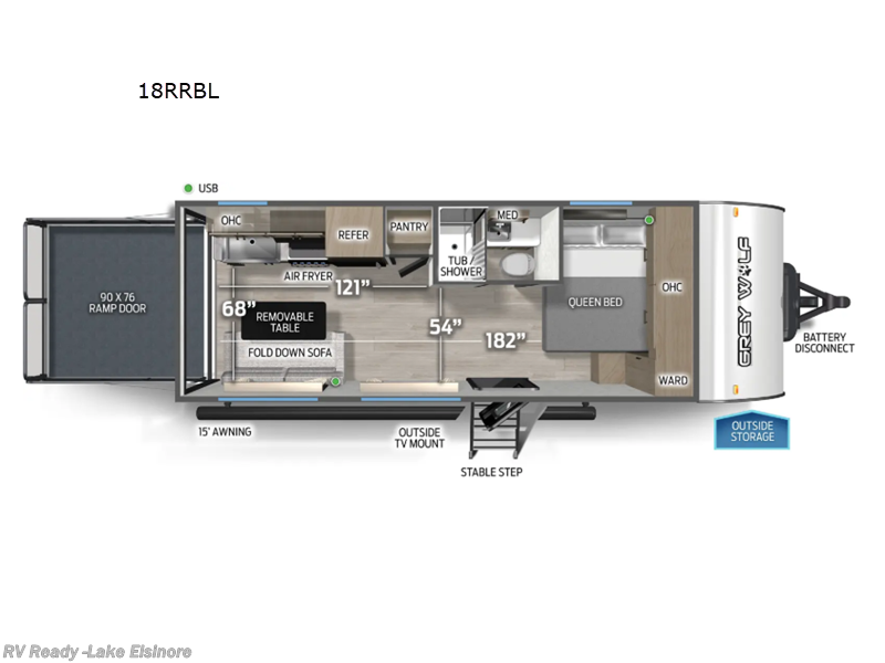 New 2026 Forest River Cherokee Grey Wolf Black Label 18RRBL available in Lake Elsinore, California
