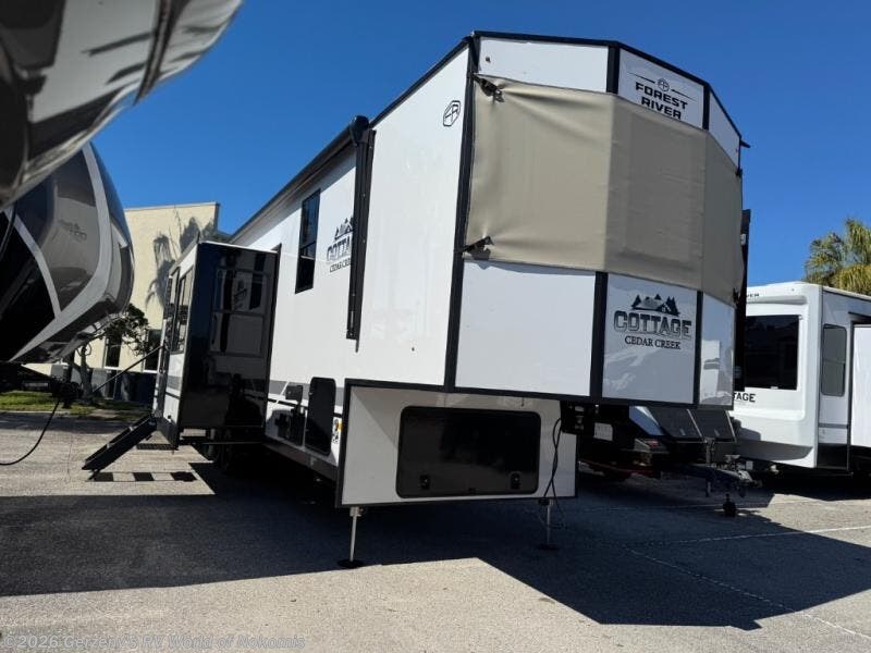 New 2026 Forest River Cedar Creek Cottage Fifth Wheels 413FWC available in Nokomis, Florida