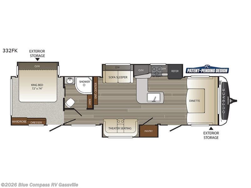 Used 2017 Keystone Outback 332FK available in Gassville, Arkansas