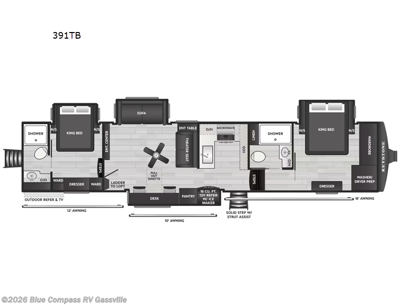 New 2027 Keystone Montana High Country 391TB available in Gassville, Arkansas