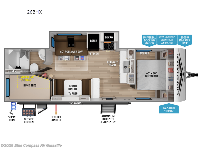 New 2027 Grand Design Transcend Xplor 26BHX available in Gassville, Arkansas