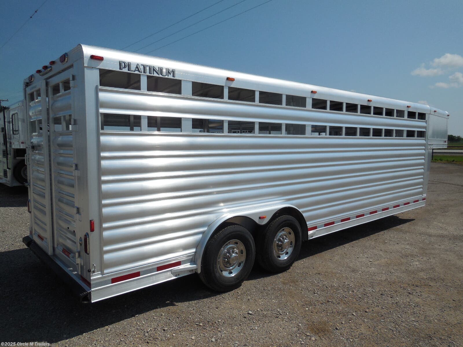 8x24 Cattle/Livestock Trailer for sale New Platinum Coach 24' stock