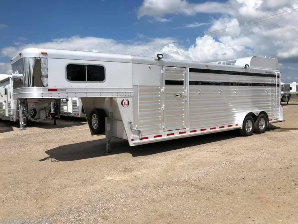 7x25 Horse Trailer for sale New Platinum Coach 25' Stock Combo 7'6
