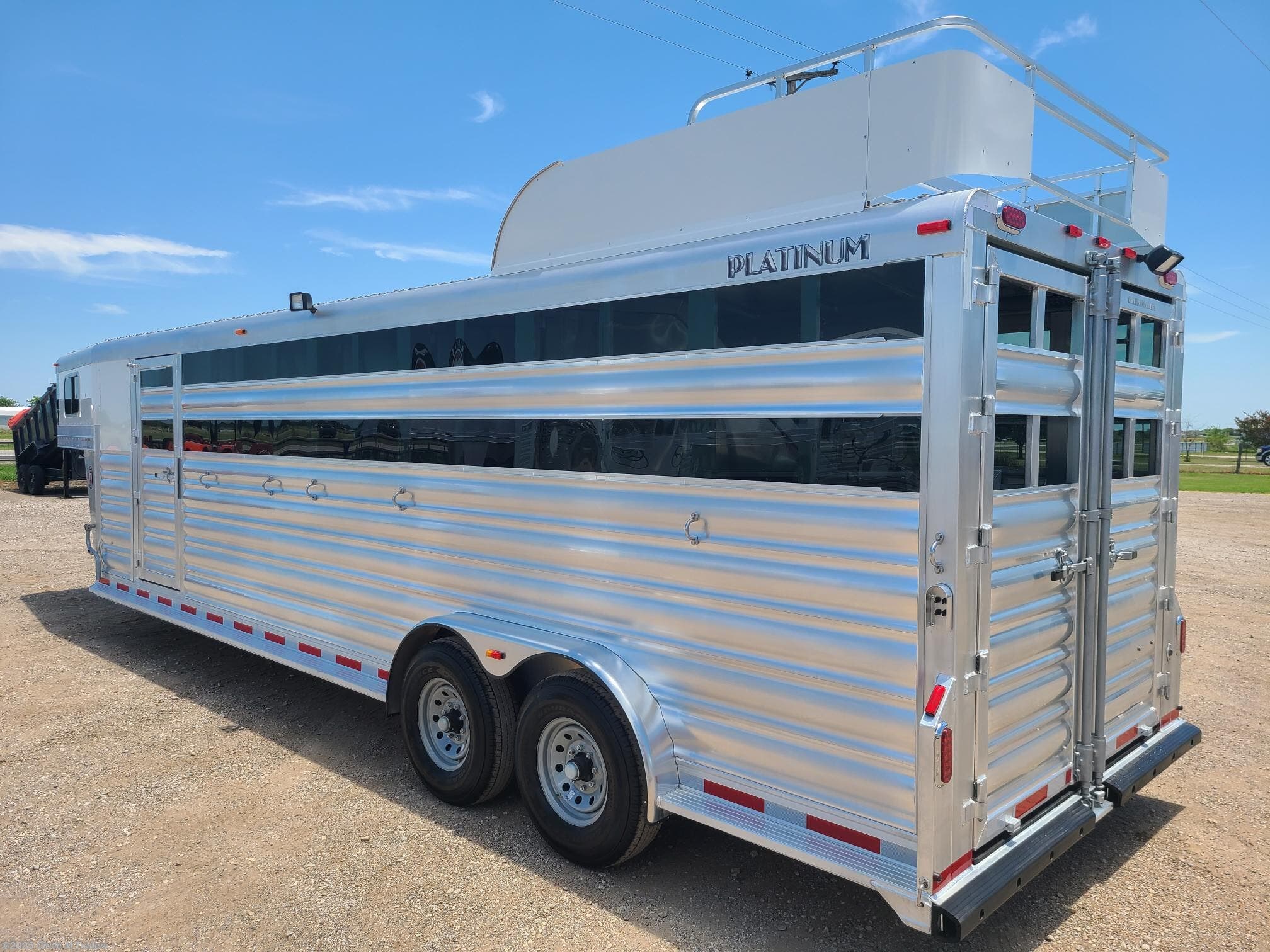 7x26 Horse Trailer for sale New Platinum Coach 6 horse 7'6" wide TRAINER Swing Out Saddle Rack