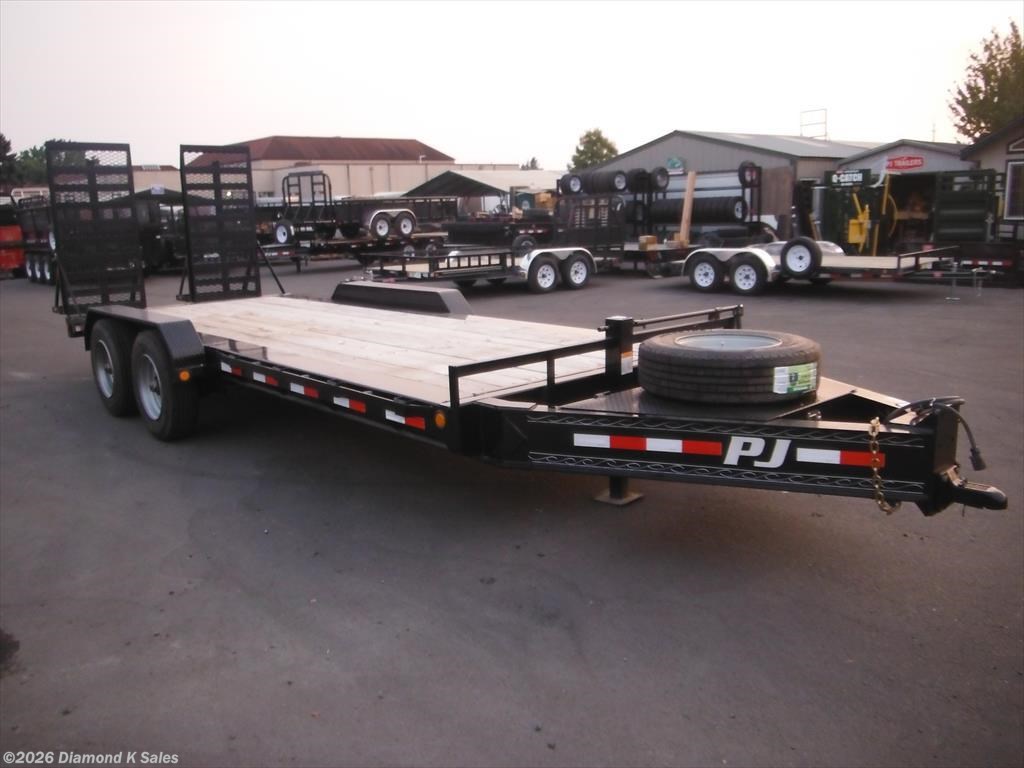 7x20 Flatbed/Flat Deck (Heavy Duty) Trailer for sale | New PJ Trailers  Flatdeck H5 7' X 20' Pro-Beam Equipment | TrailersUSA