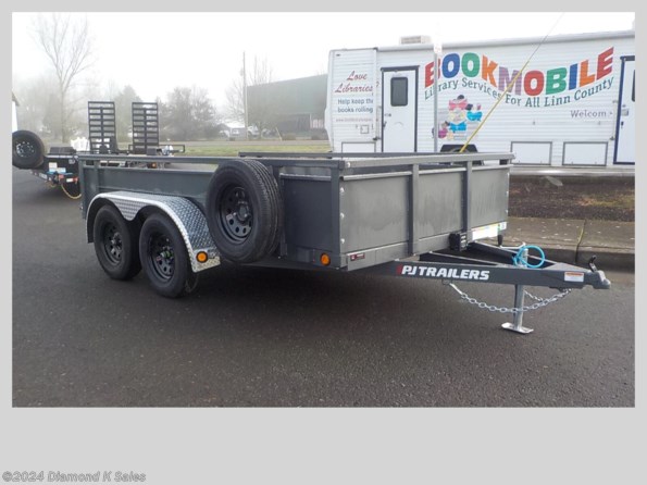 2023 PJ Trailers Utility UK 77" X 12' 7k Landscape available in Halsey, OR