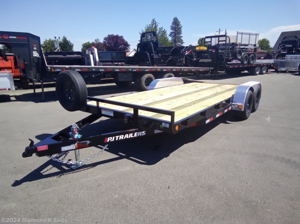 2024 PJ Trailers Carhauler C5 7' X 18' 7K Flatbed W/Dove Tail available in Halsey, OR