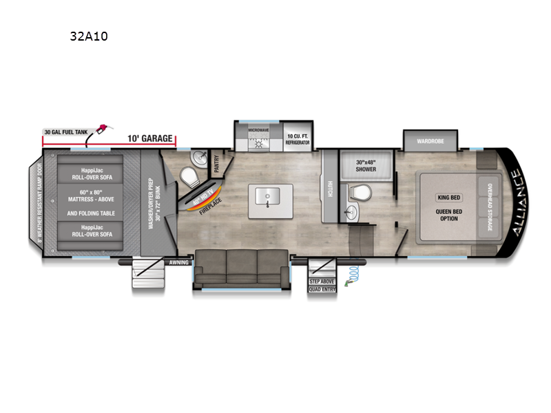 New 2027 Alliance RV Valor All-Access 32A10 available in Strafford, Missouri