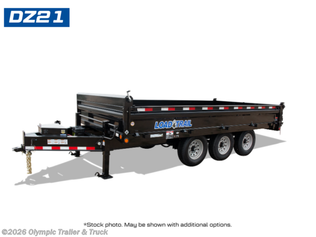 2026 Load Trail DZ 96" x 16' Triple Axle Pintle Hook Deck Over Dump T 2026 Load Trail DZ 96" x 16' Triple Axle Pintle Hook Deck Over Dump T