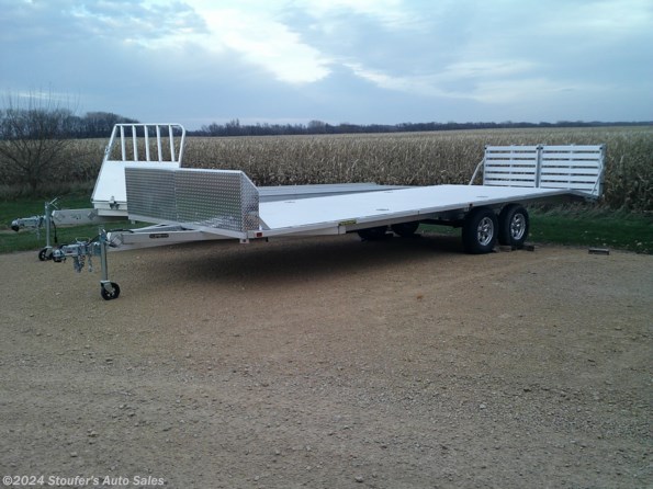 2024 Aluma 1026H-TA-BT 1026H 8.6 X 26 HD DECKOVER TRAILER W/BIFOLD TAIL G available in Madison Lake, MN