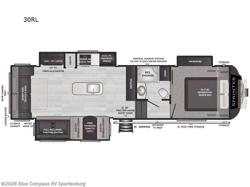 Used 2021 Keystone Sprinter 30RL available in Duncan, South Carolina