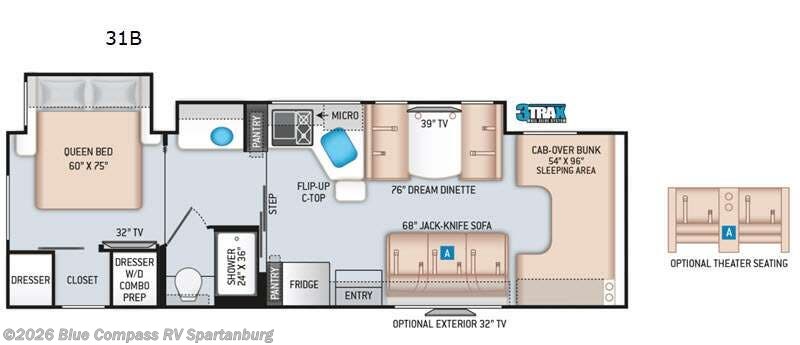 Used 2021 Thor Motor Coach Four Winds 31B - Ford available in Duncan, South Carolina