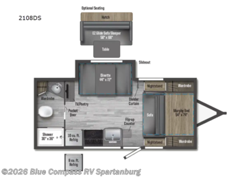 Used 2021 Winnebago Micro Minnie 2108DS available in Duncan, South Carolina