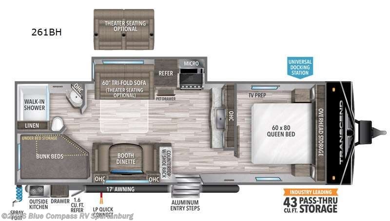 Used 2021 Grand Design Transcend Xplor 261BH available in Duncan, South Carolina
