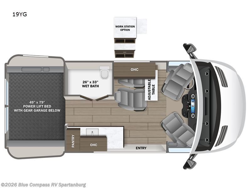 New 2027 Entegra Coach Launch 19YG available in Duncan, South Carolina