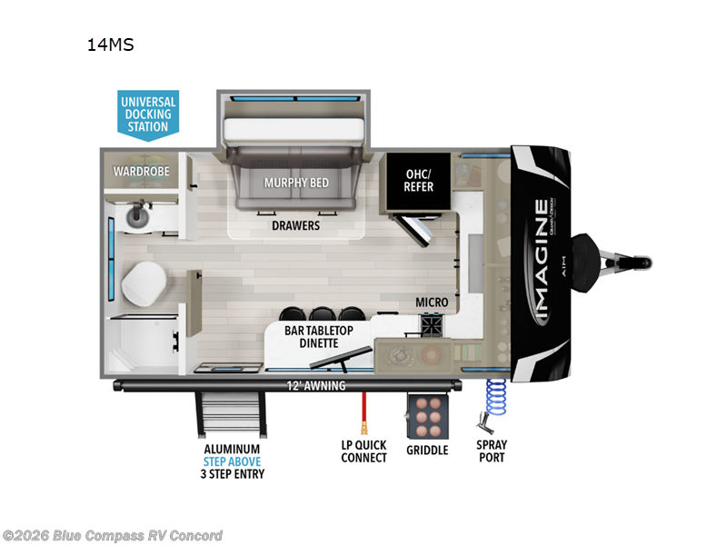 New 2025  Grand Design Imagine AIM 14MS by Grand Design from Blue Compass RV Concord in Concord, NC
