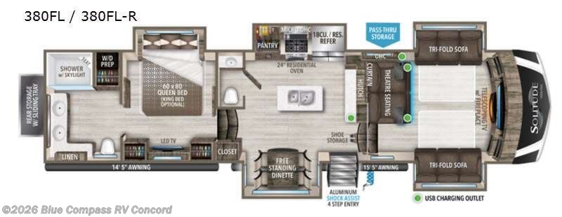 Used 2021 Grand Design Solitude 380FL available in Concord, North Carolina