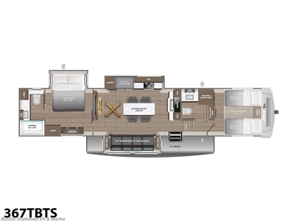 New 2027 Jayco Eagle Fifth Wheels 367TBTS available in Southaven, Mississippi