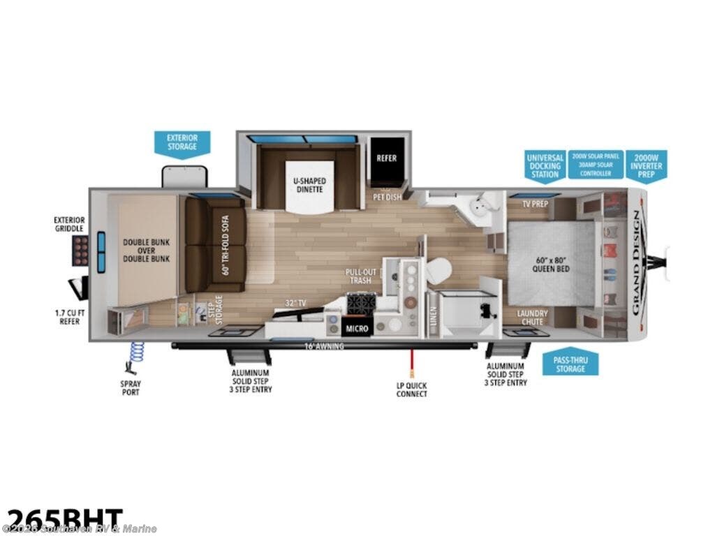 New 2027 Grand Design Transcend 265BHT available in Southaven, Mississippi