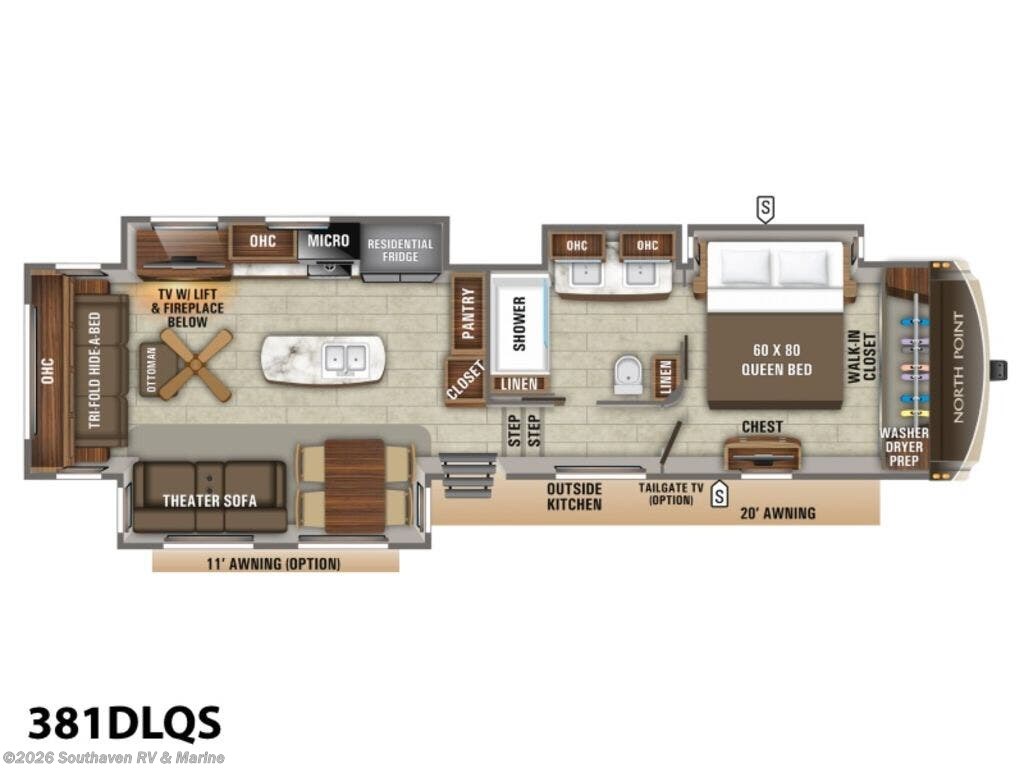 Used 2019 Jayco North Point 381DLQS available in Southaven, Mississippi