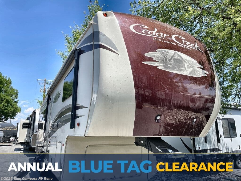 Used 2018 Forest River Cedar Creek Hathaway Edition 34RL2 available in Reno, Nevada