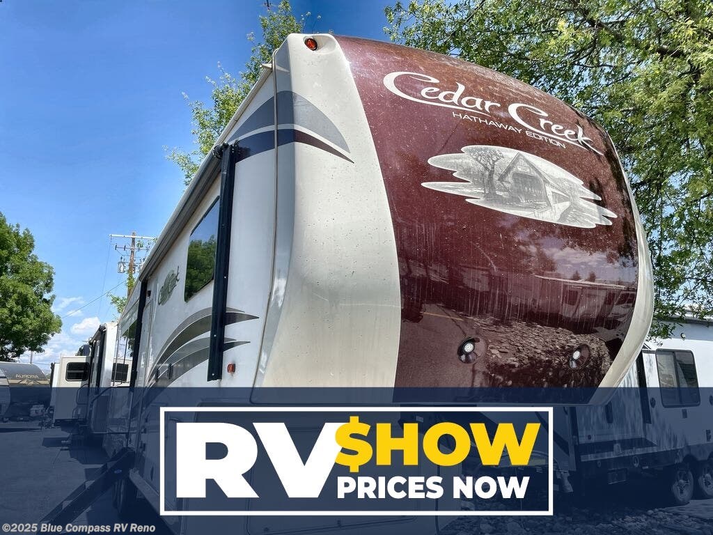 Used 2018 Forest River Cedar Creek Hathaway Edition 34rl Hathaway available in Reno, Nevada