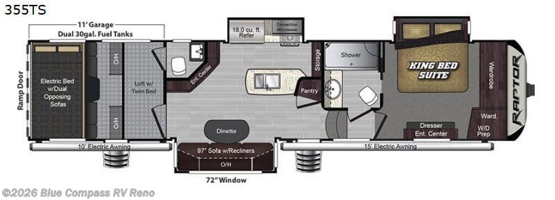 Used 2018 Keystone Raptor 355TS available in Reno, Nevada