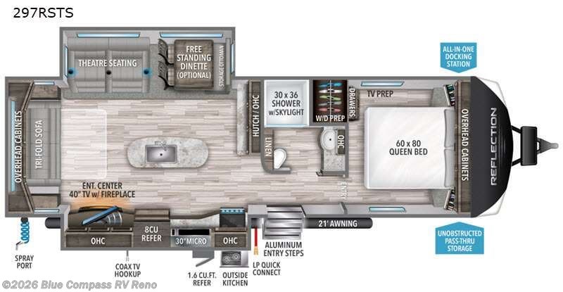 Used 2021 Grand Design Reflection 297RSTS available in Reno, Nevada